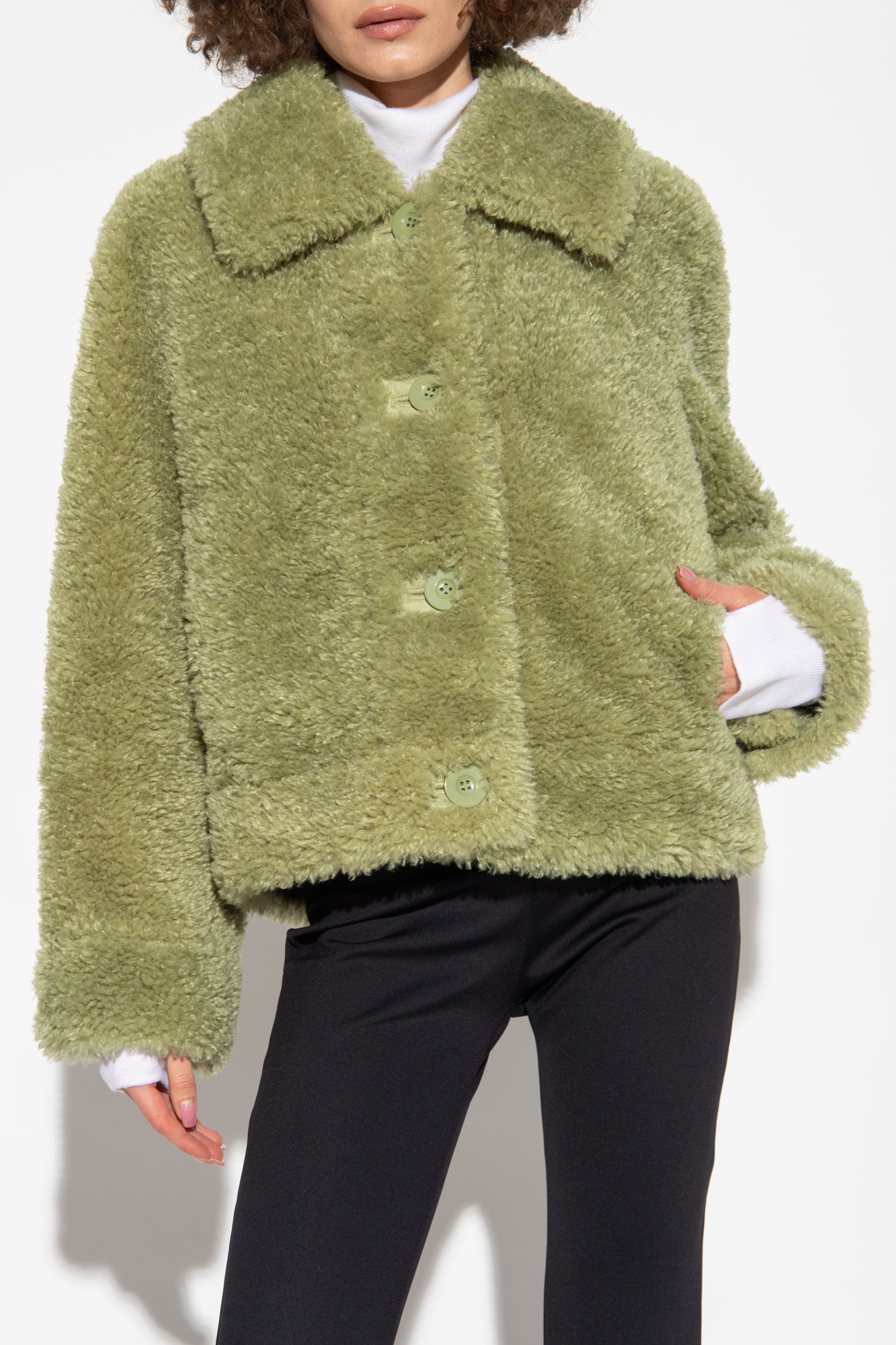 Green 'Melina' fur jacket STAND STUDIO - Vitkac Canada